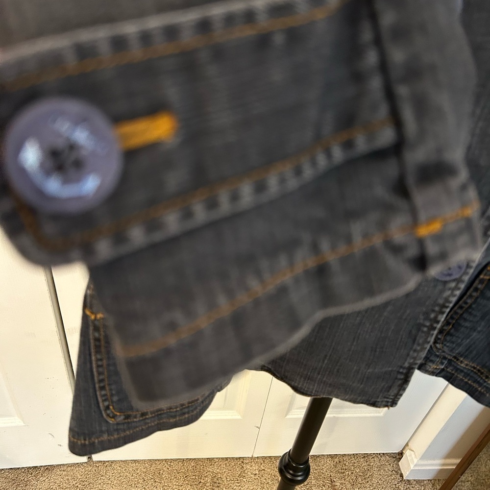Vintage Y2K Sperry Double breasted stretch Jean Jacket - Picture 2 of 8